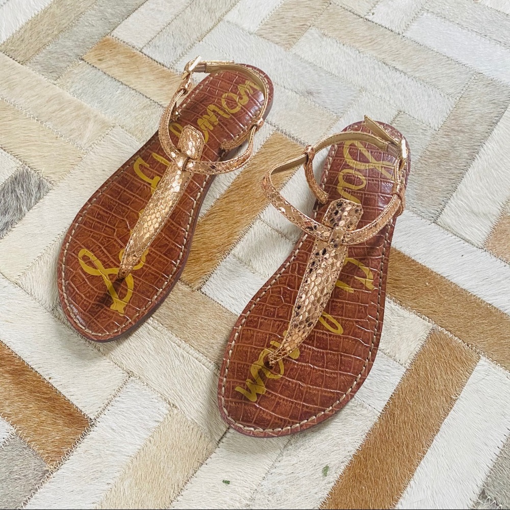 Sam Edelman rose gold sandals size 8.5